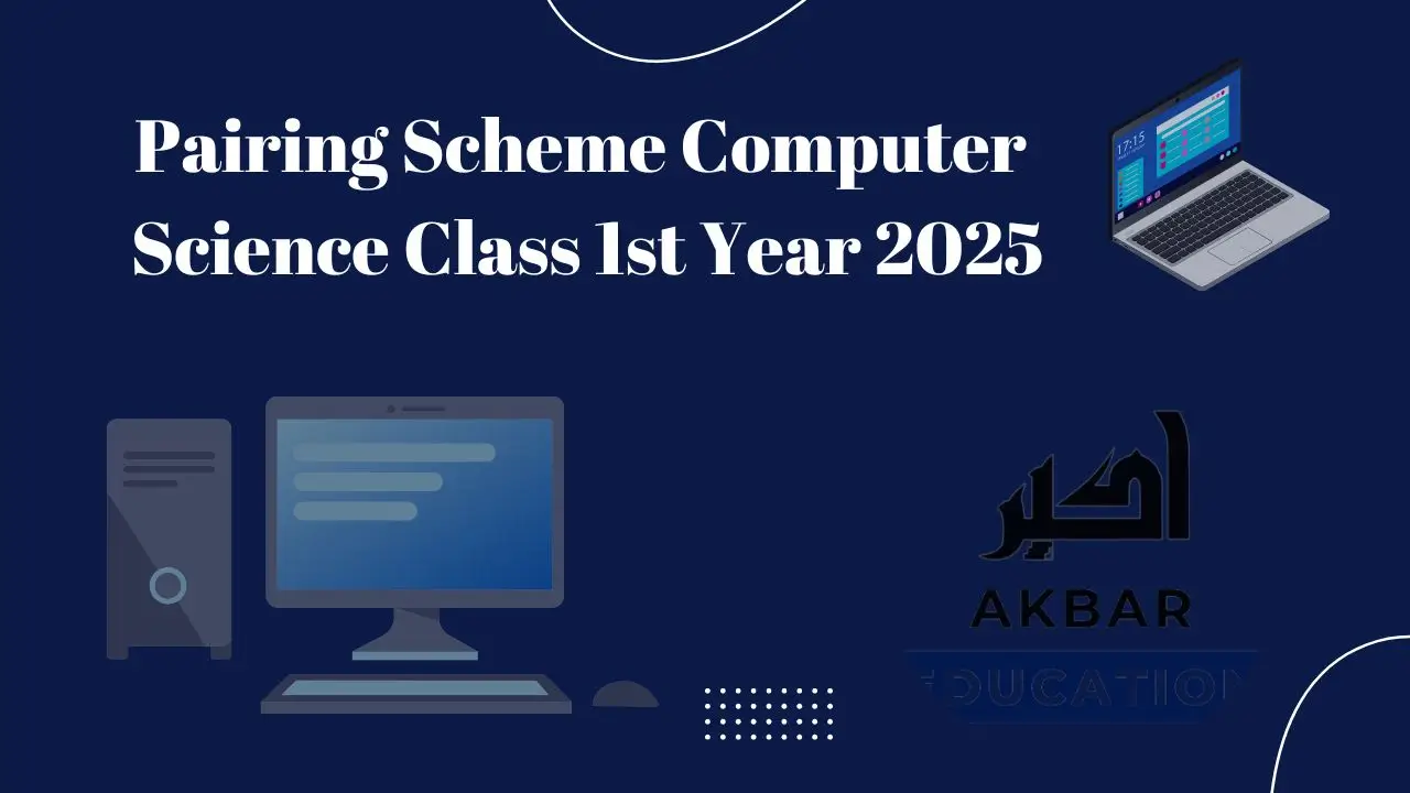 1st Year Computer Pairing Scheme 2025