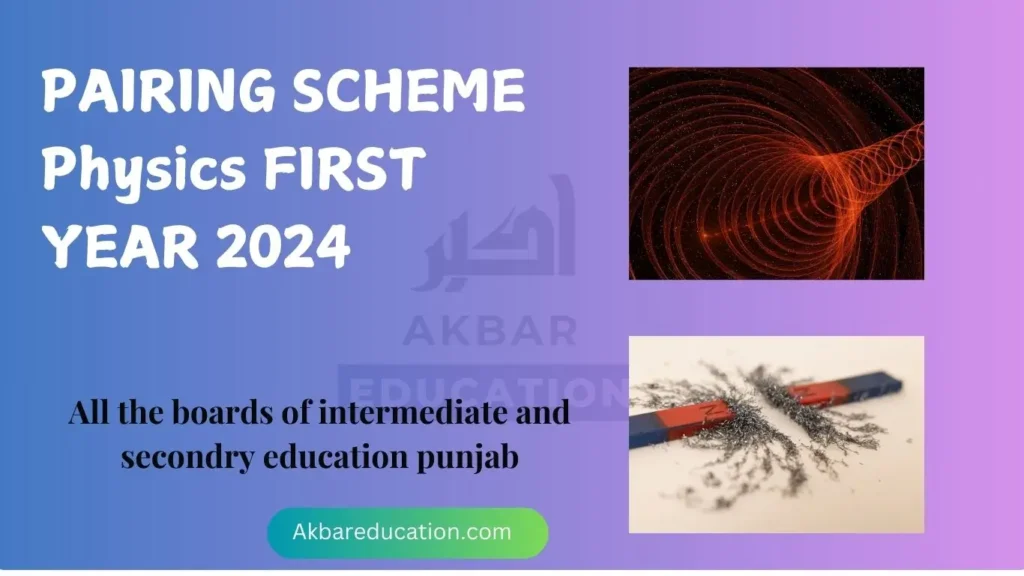 PAIRING-SCHEMe-Physics-FIRST-YEAR-2024