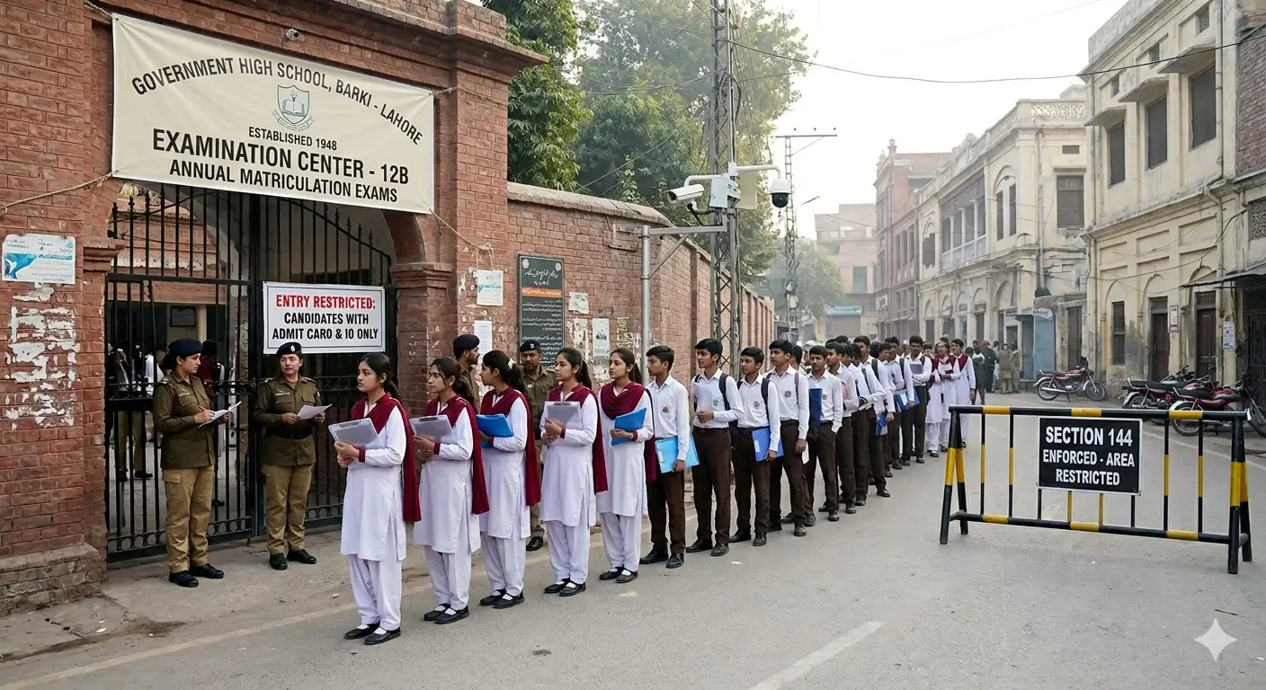 punjab matric exams begin
